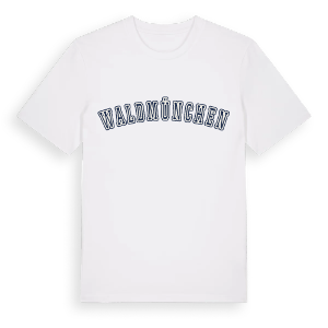 Waldmünchen college t-shirt – ekologisk bomull t-shirt från Pinshirt
