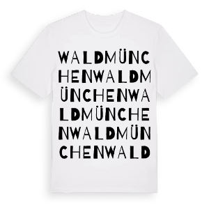 Waldmünchen ordlek t-shirt – ekologisk bomull t-shirt från Pinshirt