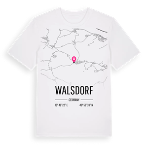 Walsdorf karta t-shirt – ekologisk bomull t-shirt från Pinshirt