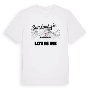 Någon i Waltenhofen älskar mig t-shirt – ekologisk bomull t-shirt från Pinshirt