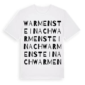 Warmensteinach ordlek t-shirt – ekologisk bomull t-shirt från Pinshirt