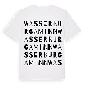 Wasserburg am Inn ordlek t-shirt – ekologisk bomull t-shirt från Pinshirt