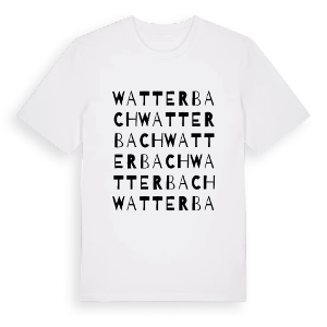 Watterbach ordlek t-shirt – ekologisk bomull t-shirt från Pinshirt