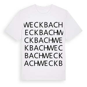 Weckbach ordlek t-shirt – ekologisk bomull t-shirt från Pinshirt