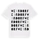Weißdorf ordlek t-shirt