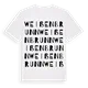 Weißenbrunn ordlek t-shirt