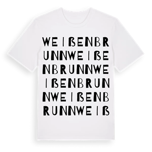 Weißenbrunn ordlek t-shirt – ekologisk bomull t-shirt från Pinshirt