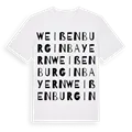 Weißenburg in Bayern ordlek t-shirt
