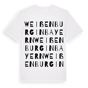 Weißenburg in Bayern ordlek t-shirt – ekologisk bomull t-shirt från Pinshirt