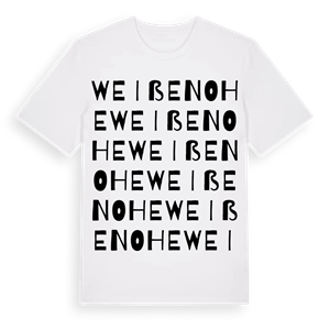 Weißenohe ordlek t-shirt – ekologisk bomull t-shirt från Pinshirt