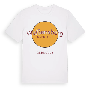 Weißensberg cirkel t-shirt – ekologisk bomull t-shirt från Pinshirt