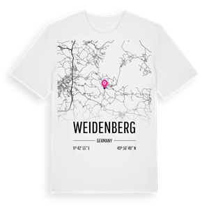 Weidenberg karta t-shirt – ekologisk bomull t-shirt från Pinshirt