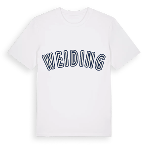Weiding college t-shirt – ekologisk bomull t-shirt från Pinshirt