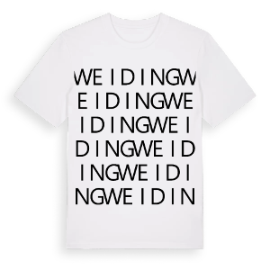 Weiding ordlek t-shirt – ekologisk bomull t-shirt från Pinshirt