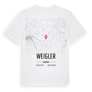 Weigler karta t-shirt – ekologisk bomull t-shirt från Pinshirt