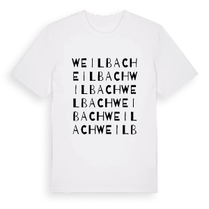 Weilbach ordlek t-shirt – ekologisk bomull t-shirt från Pinshirt