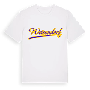 Weisendorf baseball t-shirt – ekologisk bomull t-shirt från Pinshirt