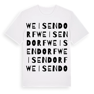 Weisendorf ordlek t-shirt – ekologisk bomull t-shirt från Pinshirt