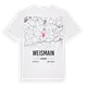 Weismain karta t-shirt