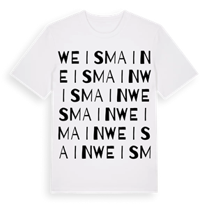 Weismain ordlek t-shirt – ekologisk bomull t-shirt från Pinshirt