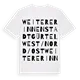 Weiterer Innenstadtgürtel West/Nord/Ost ordlek t-shirt