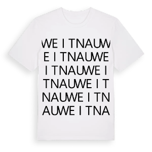 Weitnau ordlek t-shirt – ekologisk bomull t-shirt från Pinshirt
