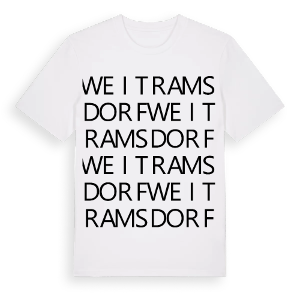Weitramsdorf ordlek t-shirt – ekologisk bomull t-shirt från Pinshirt