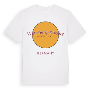 Wernberg-Köblitz cirkel t-shirt – ekologisk bomull t-shirt från Pinshirt