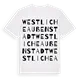 Westliche Außenstadt ordlek t-shirt