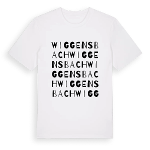 Wiggensbach ordlek t-shirt – ekologisk bomull t-shirt från Pinshirt