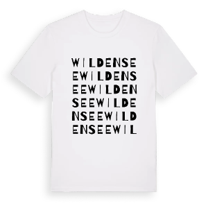 Wildensee ordlek t-shirt – ekologisk bomull t-shirt från Pinshirt