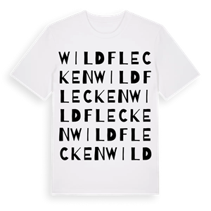Wildflecken ordlek t-shirt – ekologisk bomull t-shirt från Pinshirt