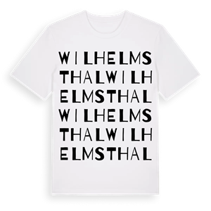 Wilhelmsthal ordlek t-shirt – ekologisk bomull t-shirt från Pinshirt
