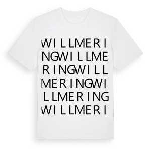 Willmering ordlek t-shirt – ekologisk bomull t-shirt från Pinshirt