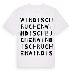 Windischbuchen ordlek t-shirt – ekologisk bomull t-shirt från Pinshirt