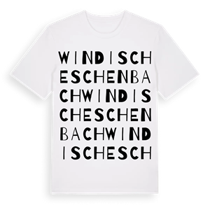 Windischeschenbach ordlek t-shirt – ekologisk bomull t-shirt från Pinshirt