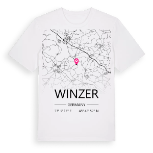 Winzer karta t-shirt – ekologisk bomull t-shirt från Pinshirt