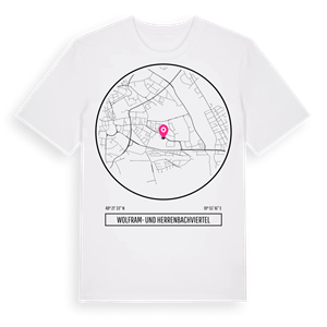 Wolfram- und Herrenbachviertel t-shirt – ekologisk bomull t-shirt från Pinshirt