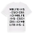 Wolframs-Eschenbach ordlek t-shirt