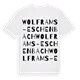Wolframs-Eschenbach ordlek t-shirt