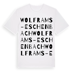 Wolframs-Eschenbach ordlek t-shirt – ekologisk bomull t-shirt från Pinshirt