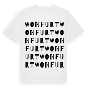 Wonfurt ordlek t-shirt – ekologisk bomull t-shirt från Pinshirt