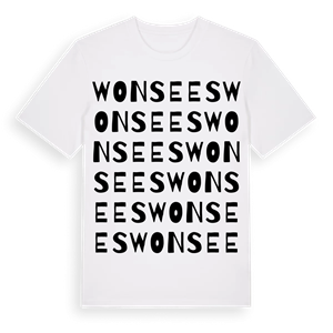 Wonsees ordlek t-shirt – ekologisk bomull t-shirt från Pinshirt