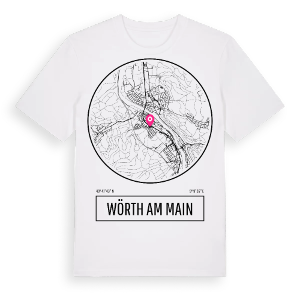 Wörth am Main t-shirt – ekologisk bomull t-shirt från Pinshirt