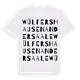 Wülfershausen an der Saale ordlek t-shirt