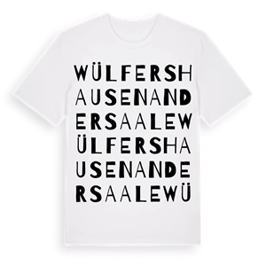 Wülfershausen an der Saale ordlek t-shirt – ekologisk bomull t-shirt från Pinshirt