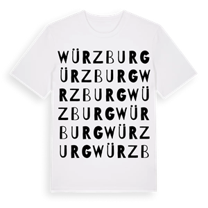 Würzburg ordlek t-shirt – ekologisk bomull t-shirt från Pinshirt