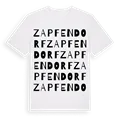 Zapfendorf ordlek t-shirt