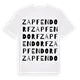 Zapfendorf ordlek t-shirt