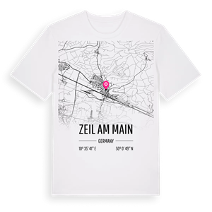 Zeil am Main karta t-shirt – ekologisk bomull t-shirt från Pinshirt